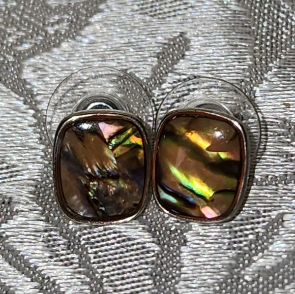 Abalone Stud Earrings - Picture 1 of 4